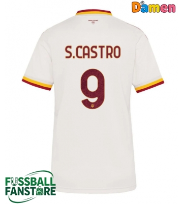 AS Roma Santiago Castro #9 Replik Auswärtstrikot Damen 2026-27 Kurzarm